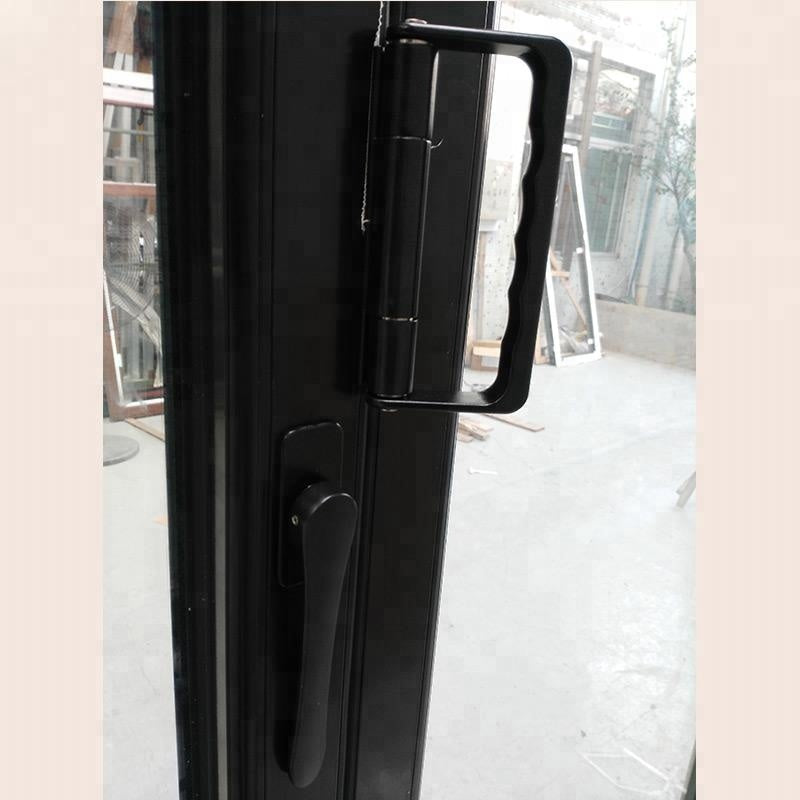 Doorwin 2021Aluminum garage used more panels pivot hinged space saving heavy duty bi folding doors