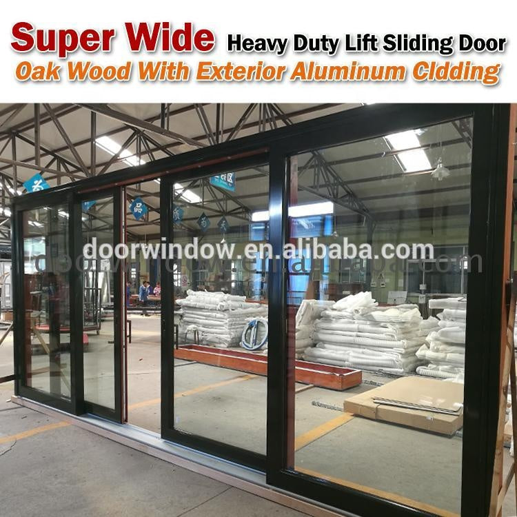 Doorwin 2021Super Wide Heavy Duty 4 panel sliding patio European Standard 3-track door powder coated aluminum sliding window and door