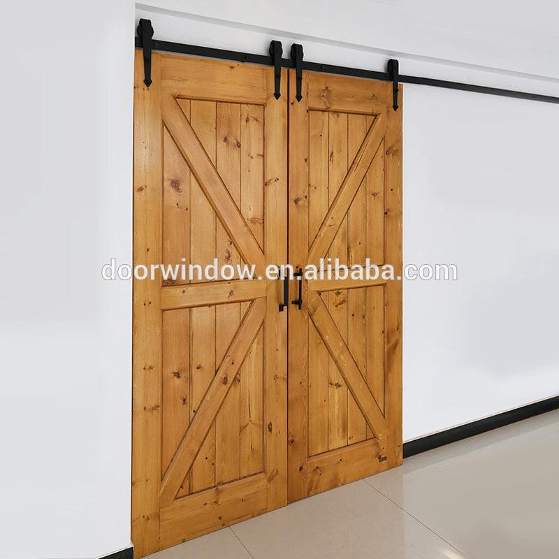 Doorwin 2021China manufacturer latest cheap DIY ceiling mounted changing room partition sliding barn door