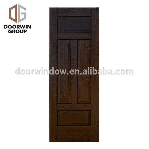 Doorwin 2021American glass doors lowes wooden house doors rustic alder cherry pine exterior wood front doors with frosted glass