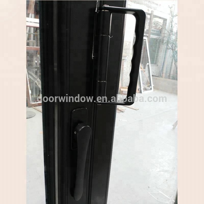 Doorwin 2021Cheap Thermal break aluminum bi folding door with Korea hardware certified tempered glass bi-folding door