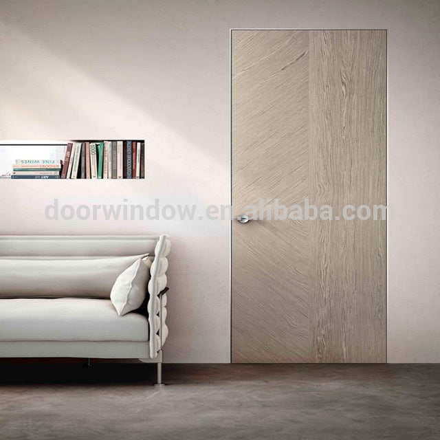 Doorwin 2021French style simple oak wood door design invisible door with hide hinge