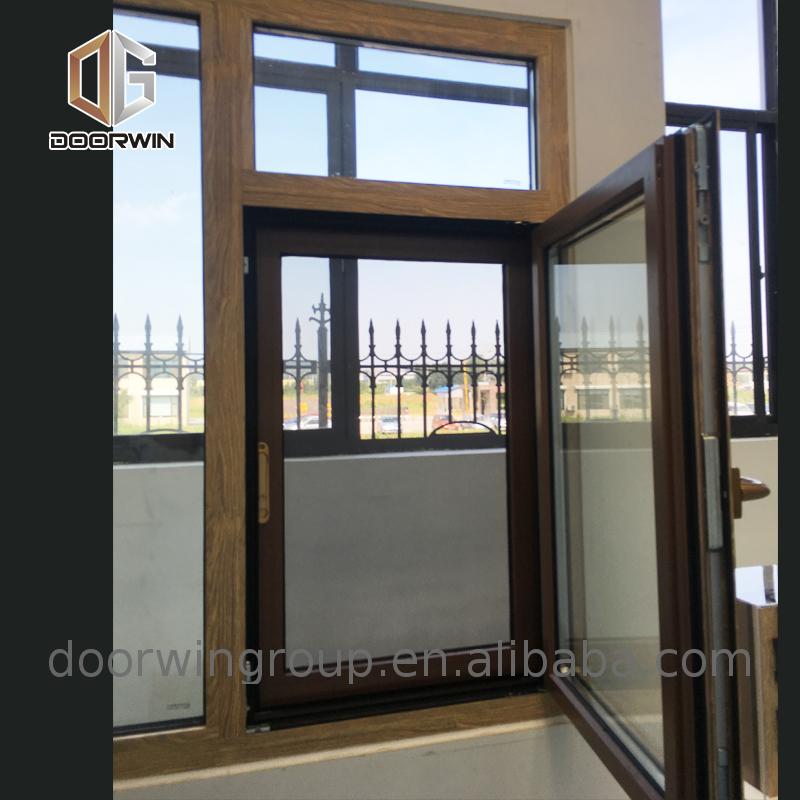 Doorwin 2021New Model House Air Proof French Wood Timber Aluminium Exported thermal break windows