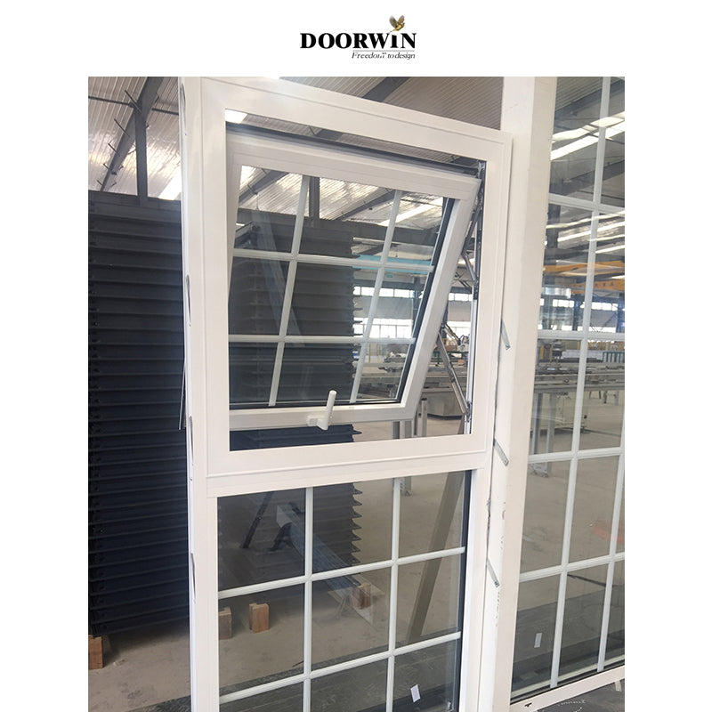 Doorwin 2021Extreme impact resistance double glass window aluminium awning windows