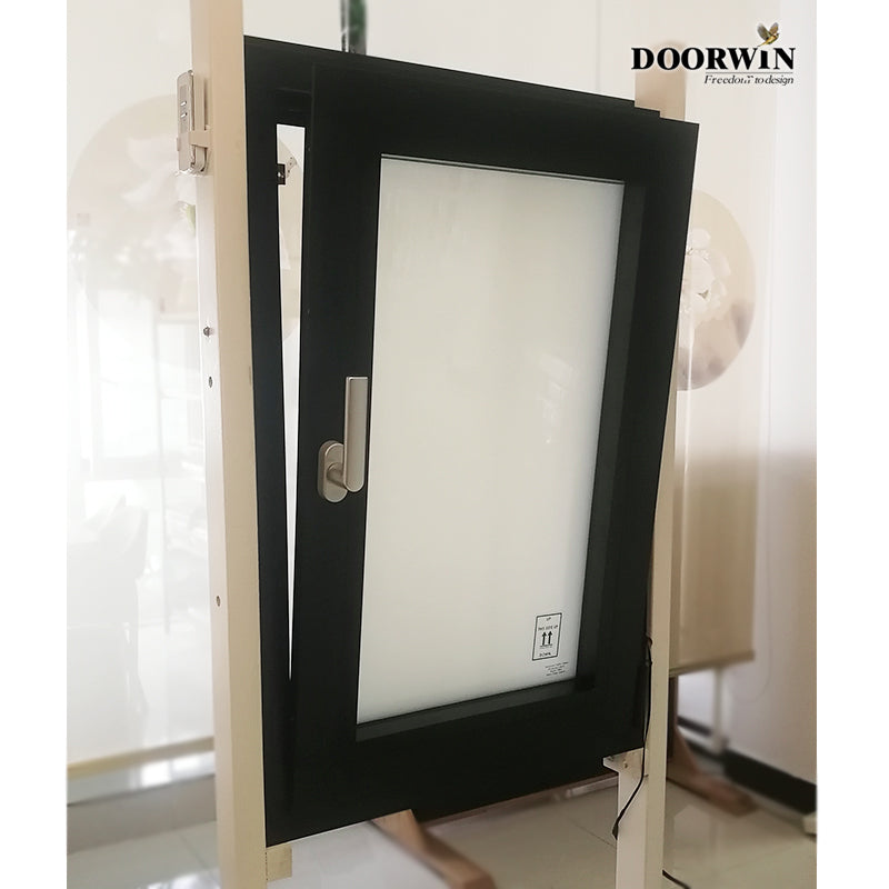 Doorwin 2021uk thermal break aluminum Tilt and turn hinge windows for hotel use Dimmed glass window