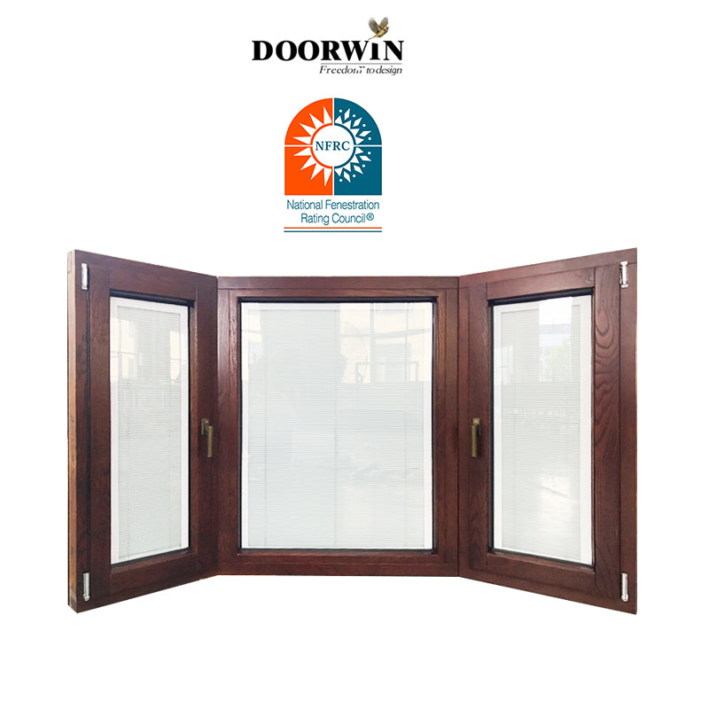 Doorwin 2021New Jersey classic bay & bow window with China latest design chape wood aluminum tilt turn windows online