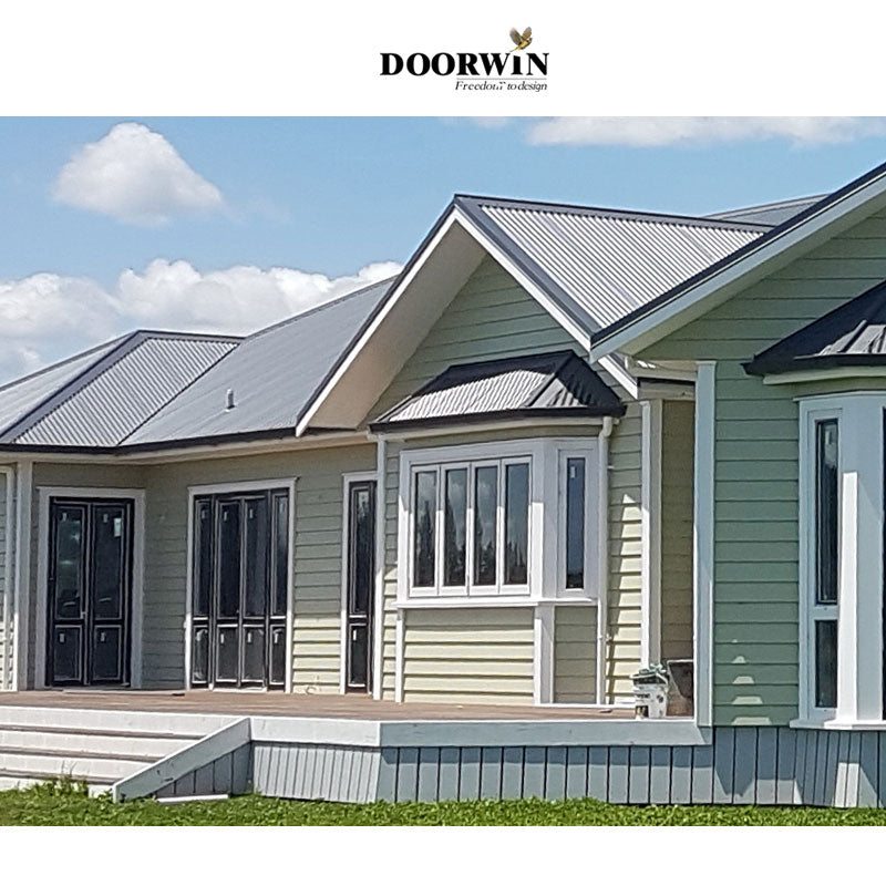 Doorwin 2021NFRC 2020 Latest Design Double Glass Aluminum Folding Bifold Windows aluminium profile doors and windows