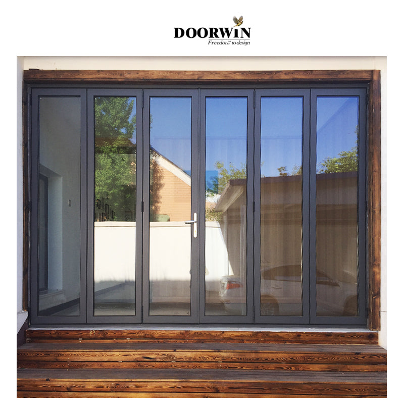 Doorwin 2021china certified supplier top quality alloy aluminium folding shutter doors for house