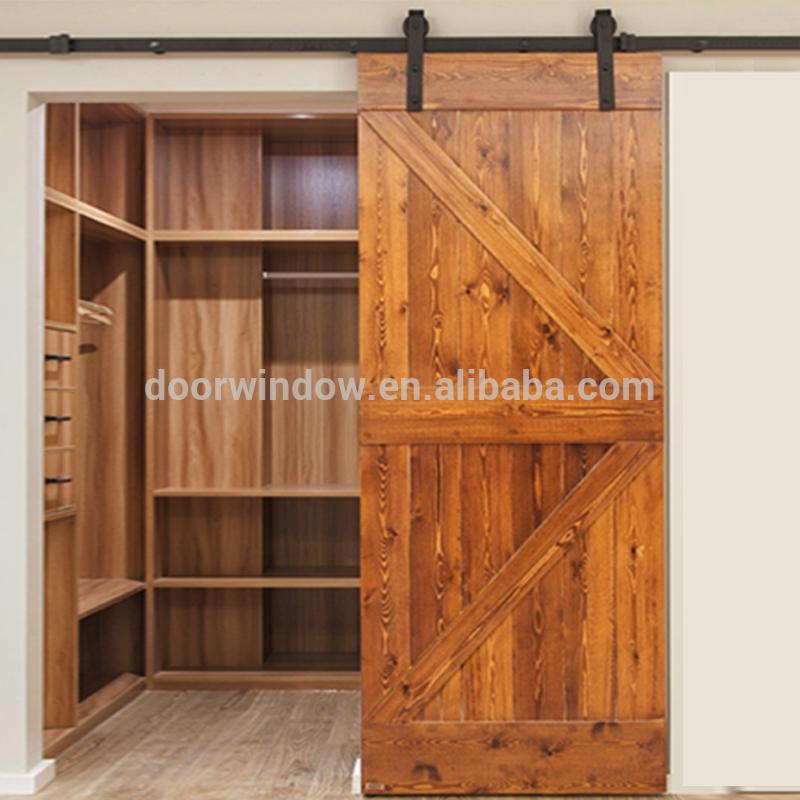 DOORWIN 2021Hanging sliding barn door with wooden sliding door roller by Doorwin