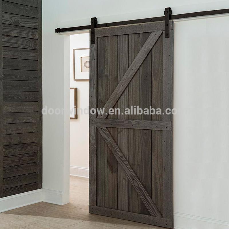 DOORWIN 2021Hanging sliding barn door with wooden sliding door roller by Doorwin