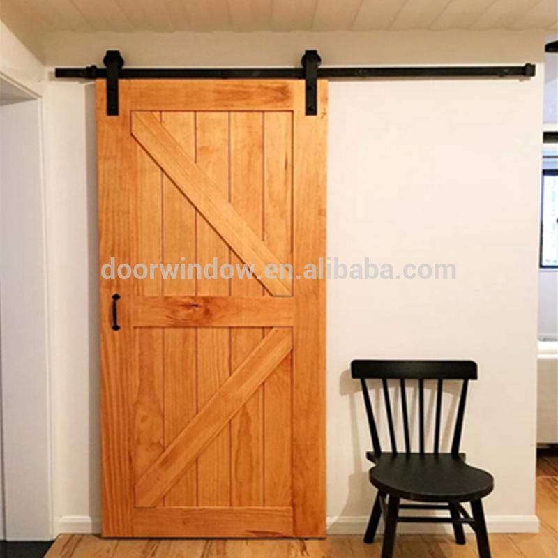 DOORWIN 2021Hanging sliding barn door with wooden sliding door roller by Doorwin