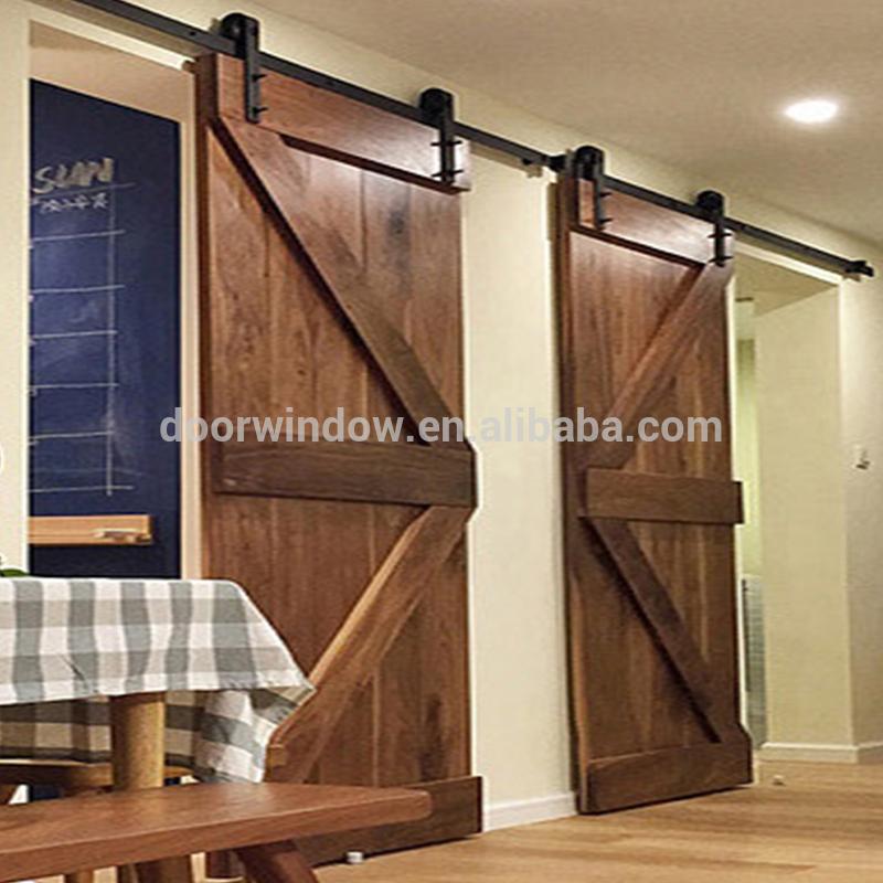 DOORWIN 2021Hanging sliding barn door with wooden sliding door roller by Doorwin