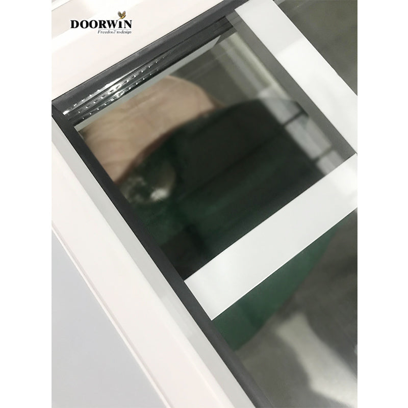 Doorwin 2021American hot sales vinyl thermal break aluminium double hung large pvc upvc windows for bathroom
