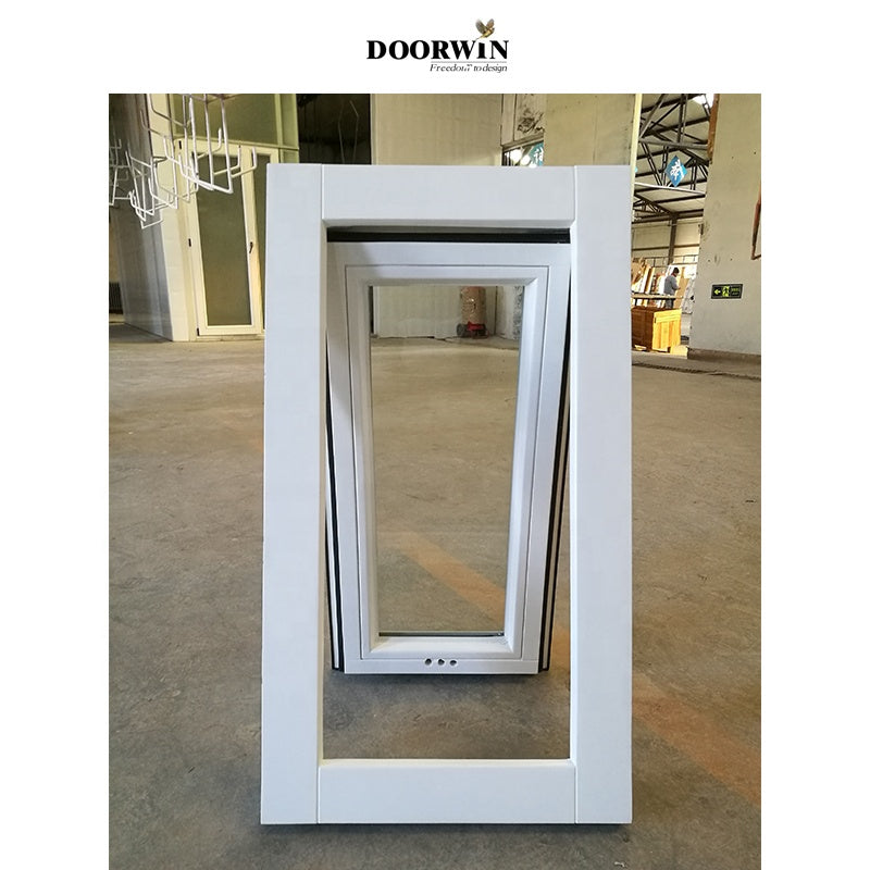 Doorwin 2021New Design Modern Standard Size Custom Top Hung Aluminum Frame Swing Bathroom Awning Casement Window alu clad windows