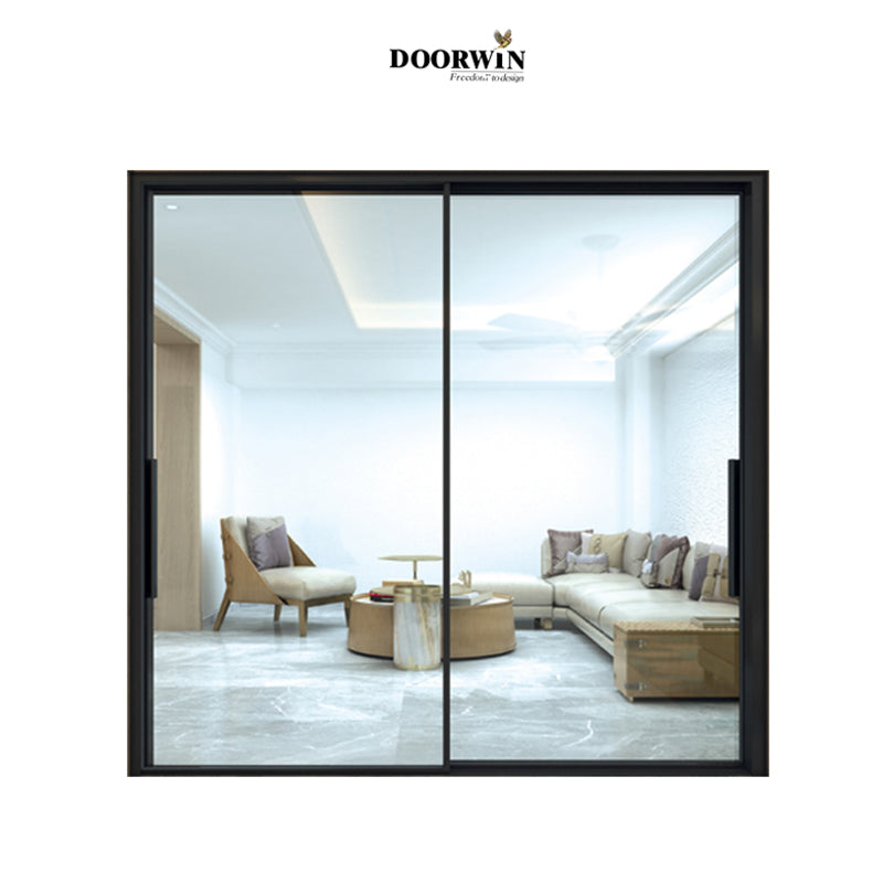 Doorwin 2021Doorwin 2020 Hot Sale Proof Impact Commercial Grade Thermal Break Aluminum Sliding Glass Doors