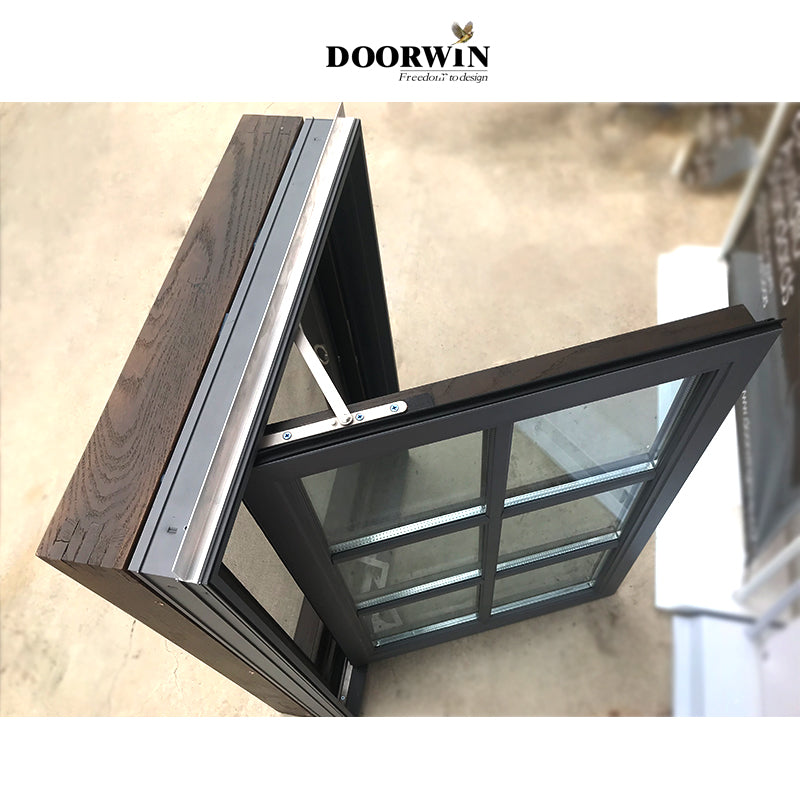 Doorwin 2021Arched Wooden Pattern Window With Double Glazing Glass Wholesale Oak wood window design French window