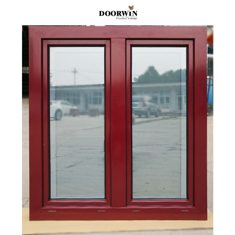 Doorwin 2021Boston traditional design soundproof recutagular shape aluminum cladding wood windows