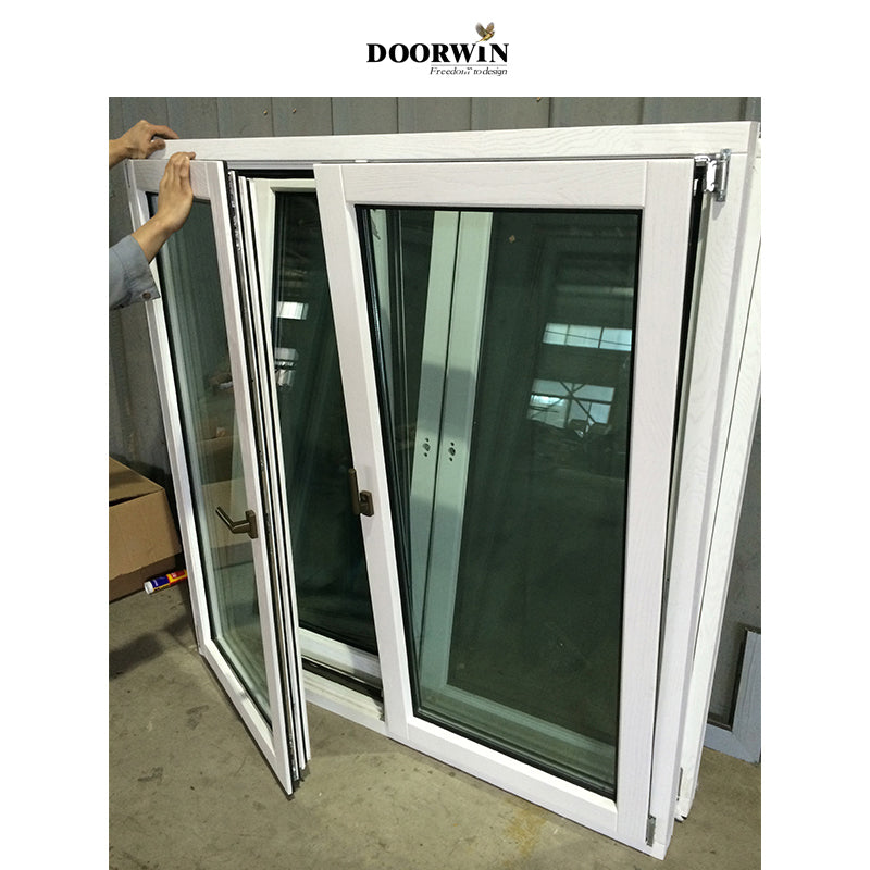 Doorwin 20212020 European style stainless aluminium security tips tilt and turn two inward open ways window system solutions