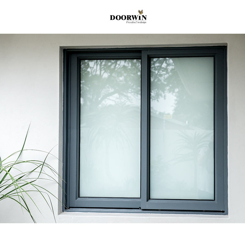 Doorwin 2021Aluminum accessories sliding window lock vertical triple pane tempered glass exterior french sliding glass windows
