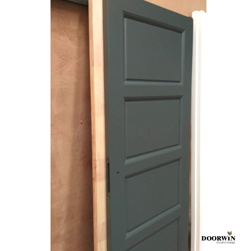 Doorwin 2021Original stock solid hardwood internal doors core interior soundproof single wooden door designs pictures