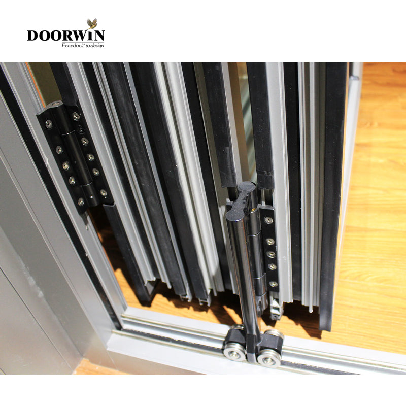 Doorwin 2021AAMA,NFRC,NAFS 2020 American standard modern German hardware waterproof thermal break patio folding doors