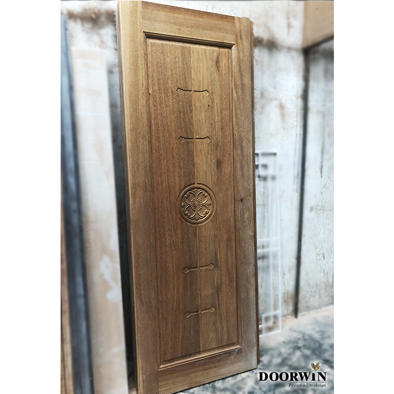 Doorwin 2021China Hot Sale 2 panel interior doors solid wood luxury wooden villa door wooden door for home