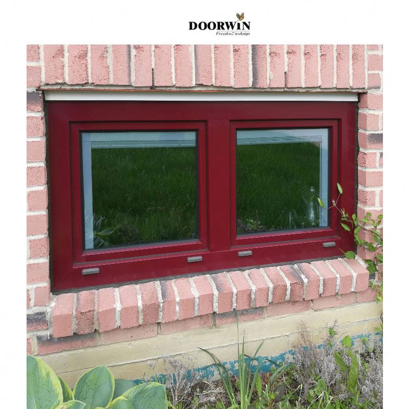 Doorwin 2021steel side replacement wood reflective glass aluminium upvc french type double glazed casement window