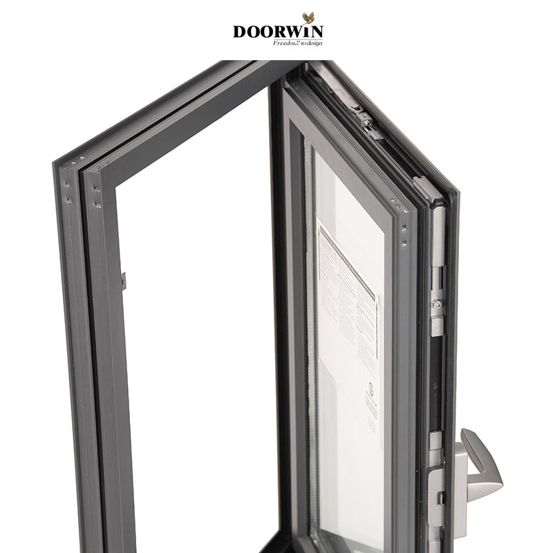 Doorwin 2021Modern aluminium tilt and turn windows aluminium window price tempered glass windows