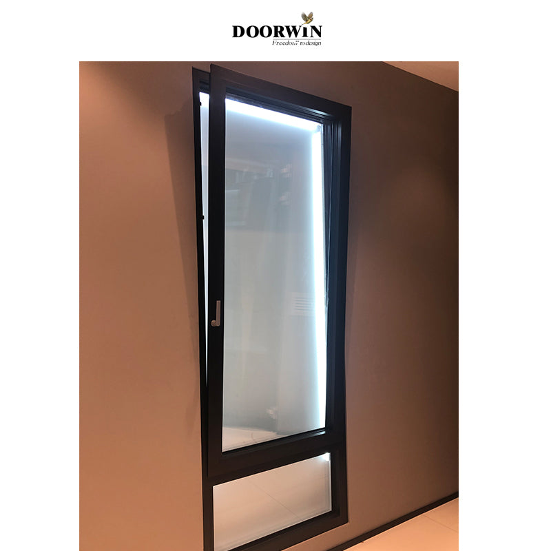 Doorwin 2021black swing casement window/black color double casement window