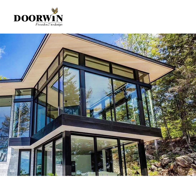 Doorwin 2021Topwindow Laminated Low-e Conservatory Reflective Sunbathe lowes sunrooms Aluminum Frame Winter Garden Conservatory Window