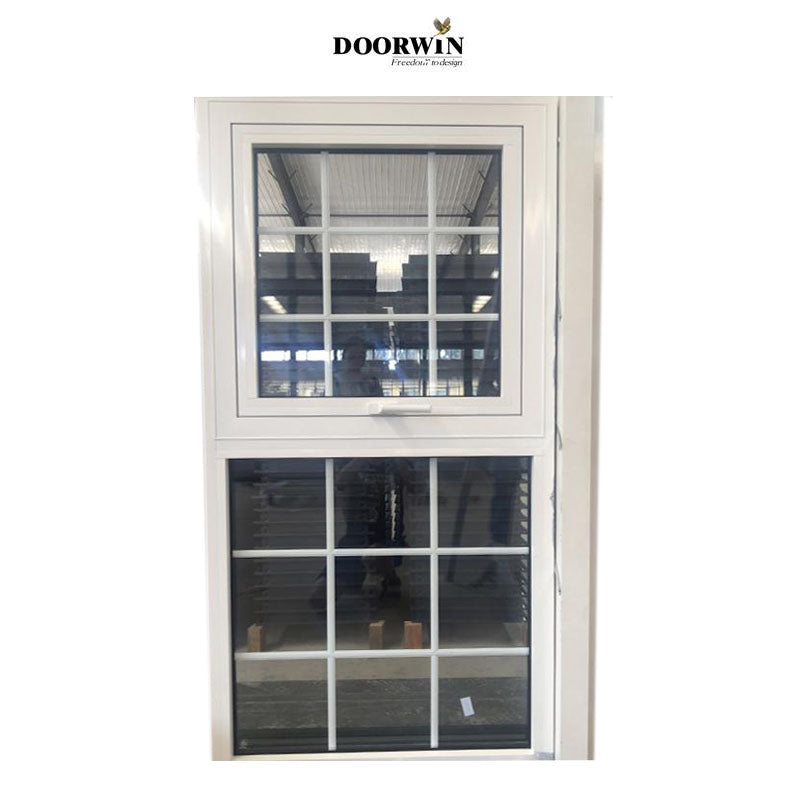 Doorwin 2021Extreme impact resistance double glass window aluminium awning windows