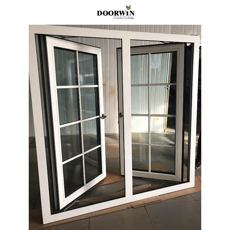 Doorwin 2021Vertical pivot windows office uv spray glass window out push casement window