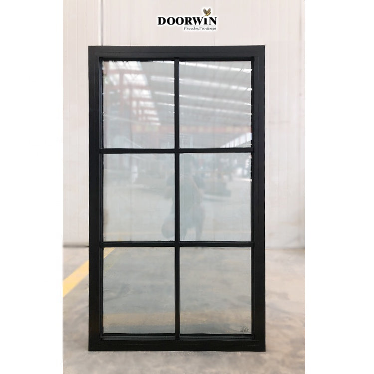 Doorwin 2021New Jersey single glazing aluminium alloy casement windows residential aluminum inswing and doors powder coated smooth finished