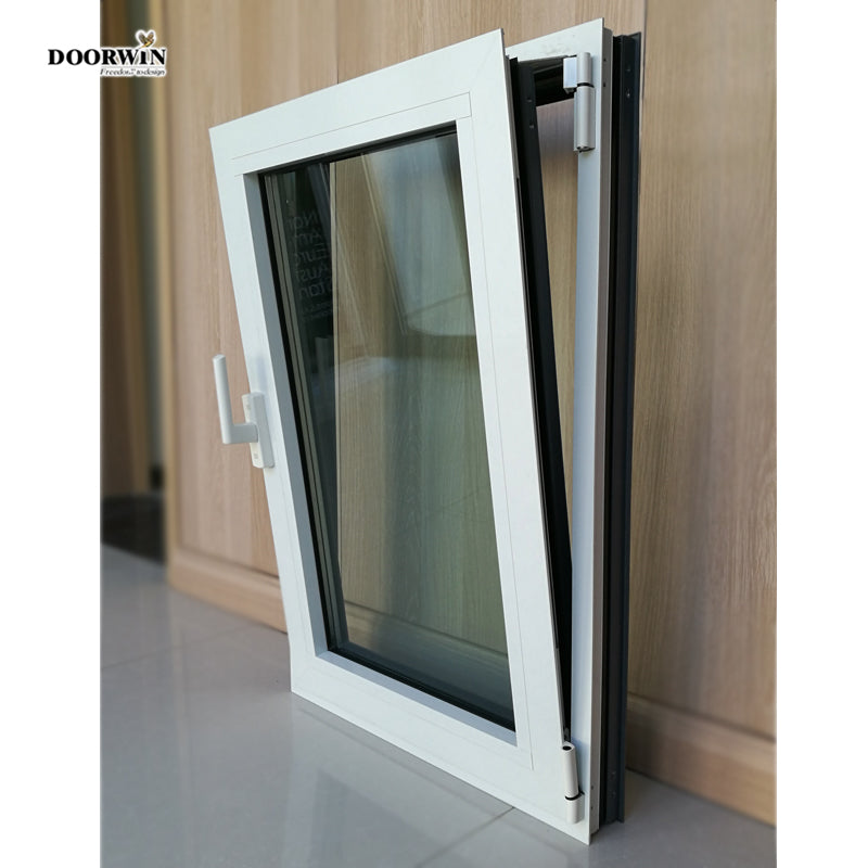 Doorwin 202110 DAYS fast shipping hot sale rain proof Low-E tempered glass thermal break aluminium tilt turn doors and windows