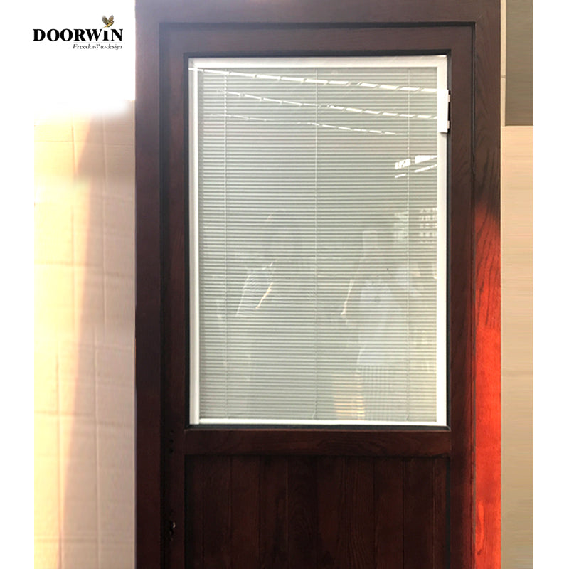 Doorwin 2021Manufacturer French sash design inward/out ward copper clad wood High quality thermal break grid door