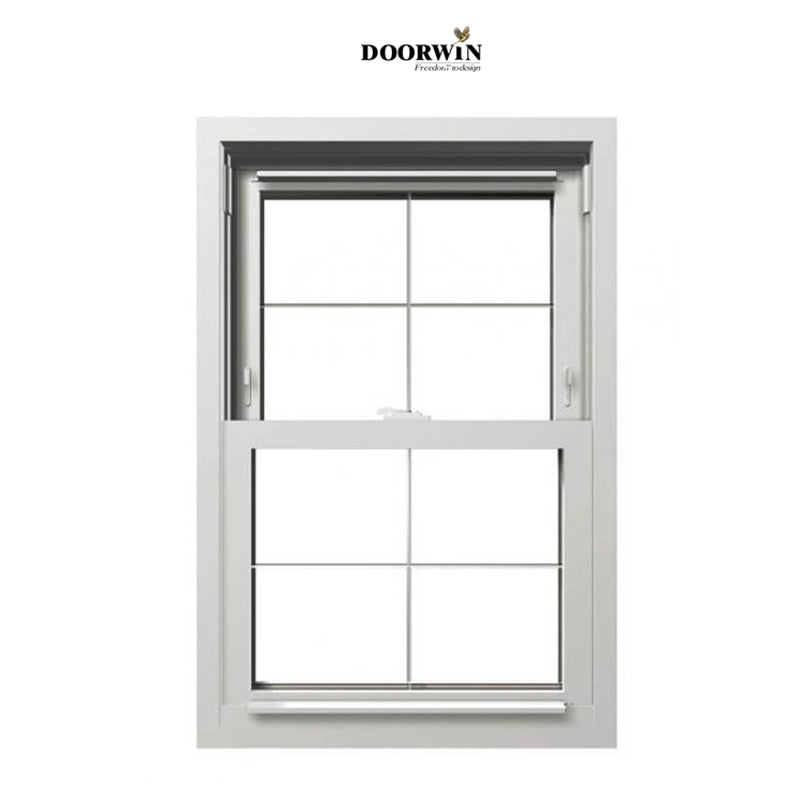 Doorwin 202120% discount European standard transparent custom up and down double Standards mesh modern double hung windows aluminum alloy