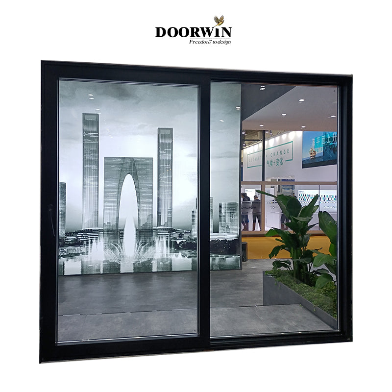 Doorwin 2021Residential interior insulated high quality thermal break aluminum sliding glass door for offices DIY