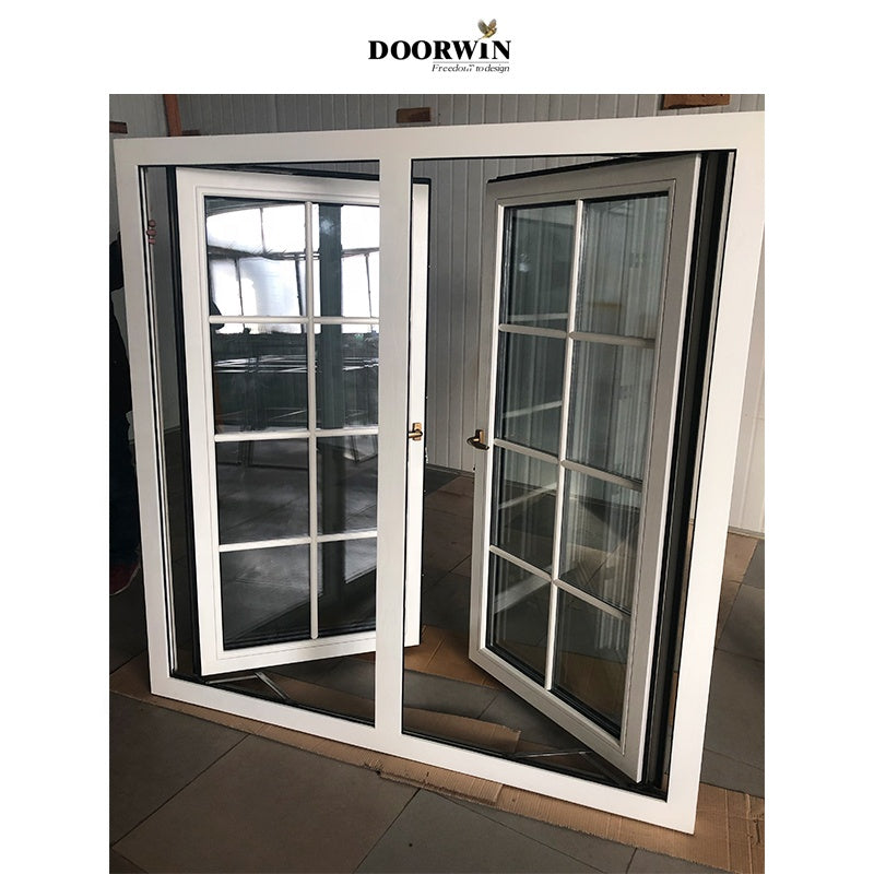 Doorwin 2021Vertical pivot windows office uv spray glass window out push casement window