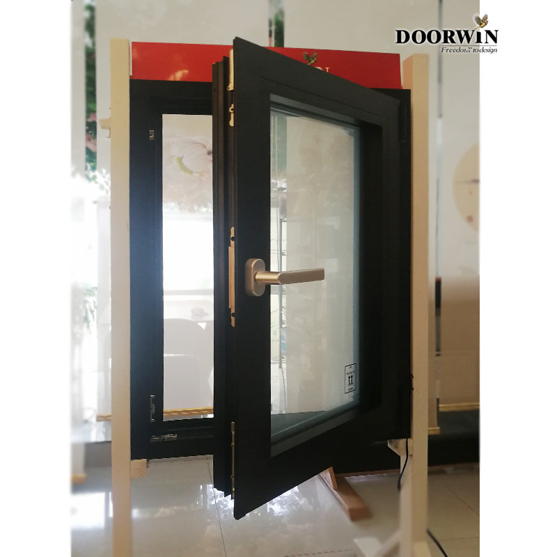 Doorwin 2021uk thermal break aluminum Tilt and turn hinge windows for hotel use Dimmed glass window