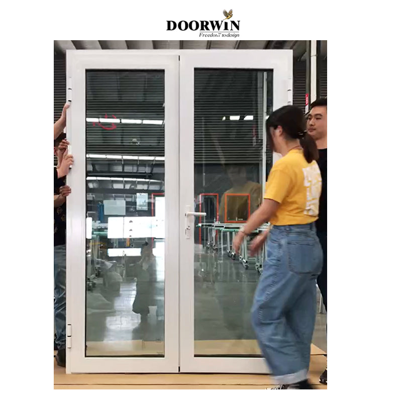 Doorwin 2021DOORWIN Aluminium Frame high quality German hardware Aluminium bifold door withTempered glass