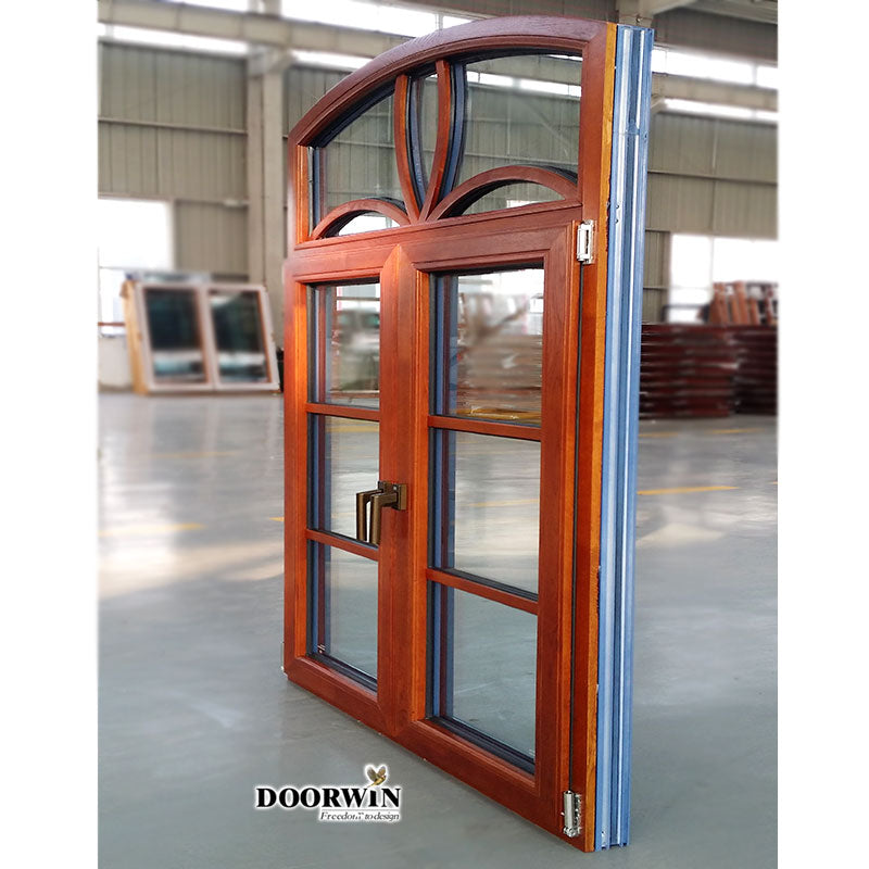Doorwin 2021EU market high quality passive house use high energy saving casement aluminium wood tempered safety glass window