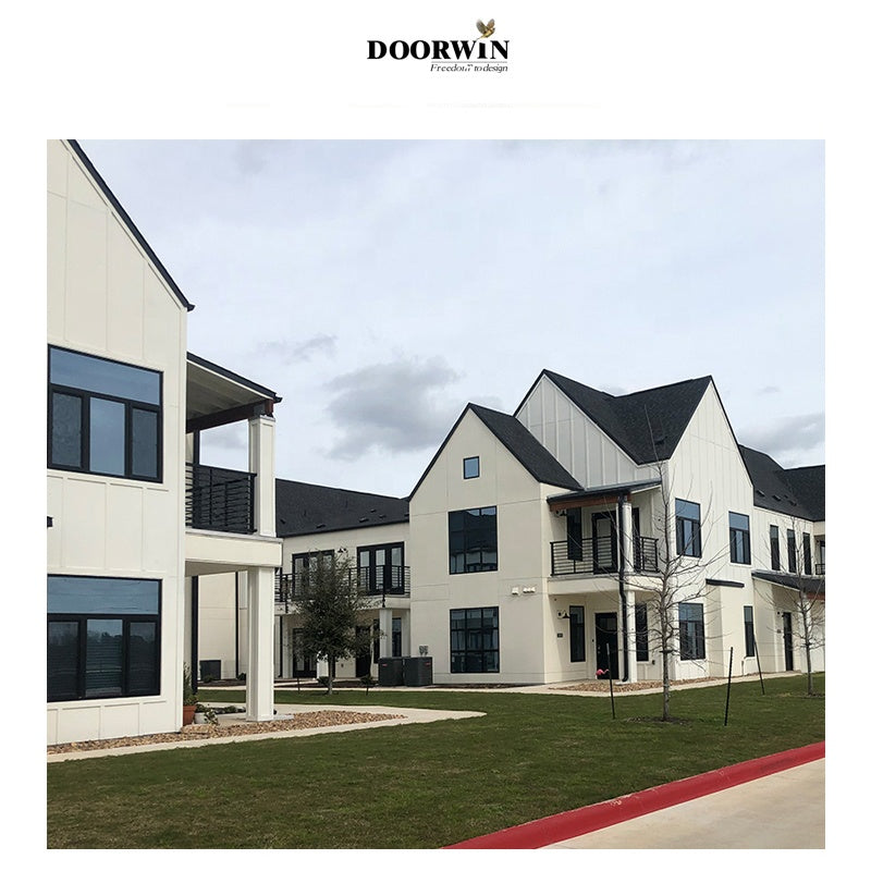 Doorwin 2021Replacement Latest Design Burglar Proof Steel Tilt-Wash Opening Tilt And Turn Aluminium Casement Windows