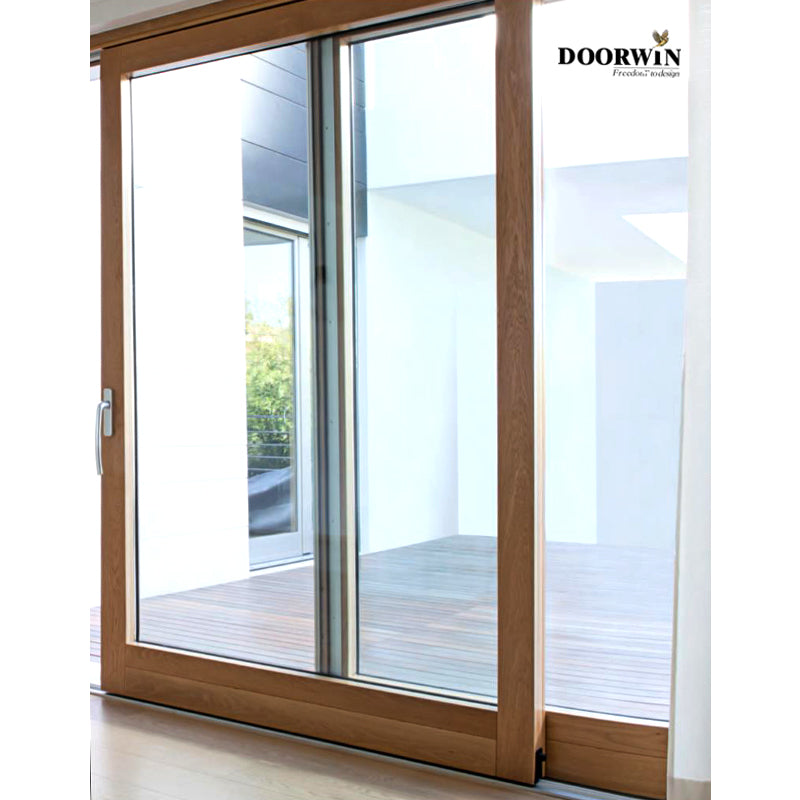 Doorwin 2021Rice paper sliding door partition wall overhang system Horizontal semi-automatic sliding trap doors