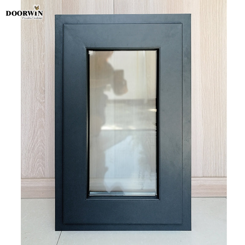 Doorwin 2021Factory wholesale high end best quality open push out aluminum cladding wood windows