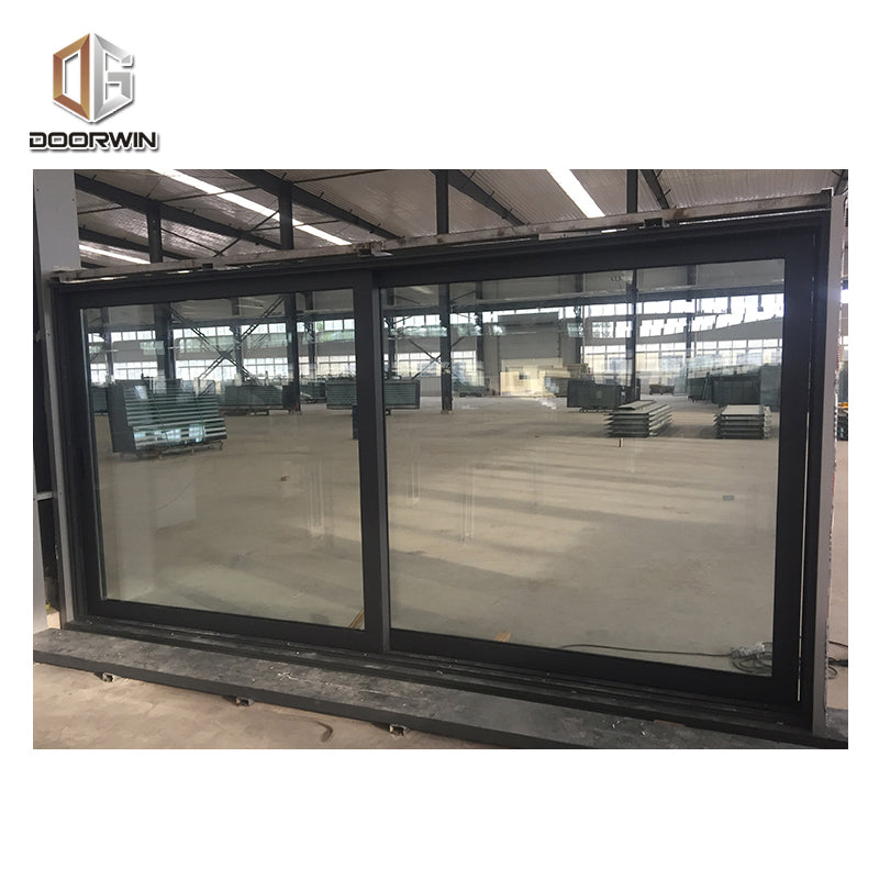 Doorwin 2021American hot sale SGCC IGCC 3 glasses sound proof aluminium sliding glass door for sea-view room