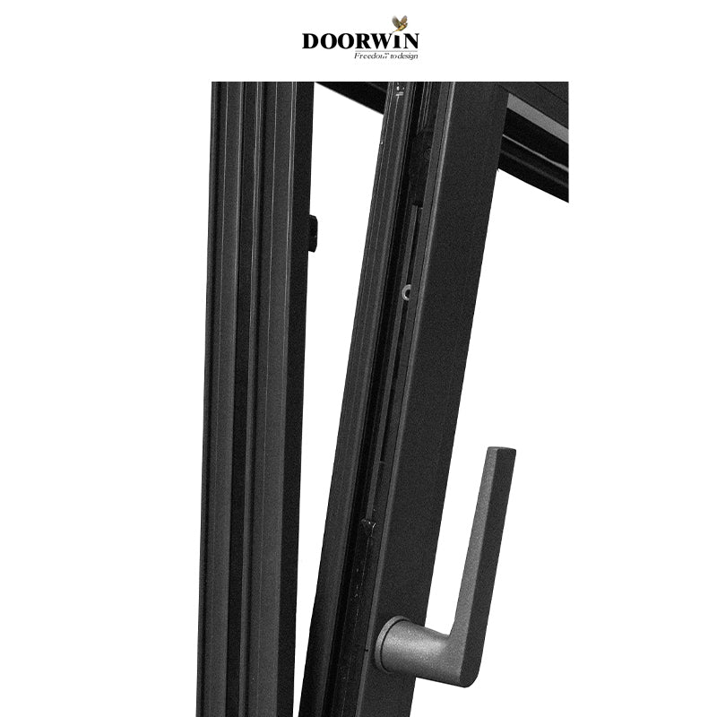Doorwin 2021Latest Design Two Way Open Long slim aluminum profile Tilt And Turn Casement Glass Slim line window