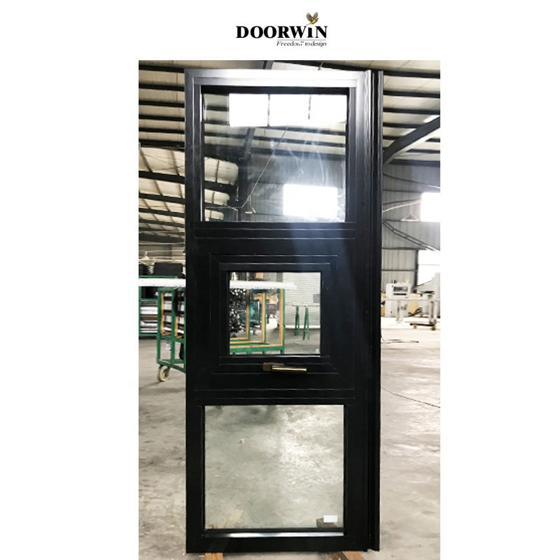 Doorwin 2021Hot Sale High Performance Thermal Break Aluminum Profile Top Fixed Windows Bottom Awning Hung Window