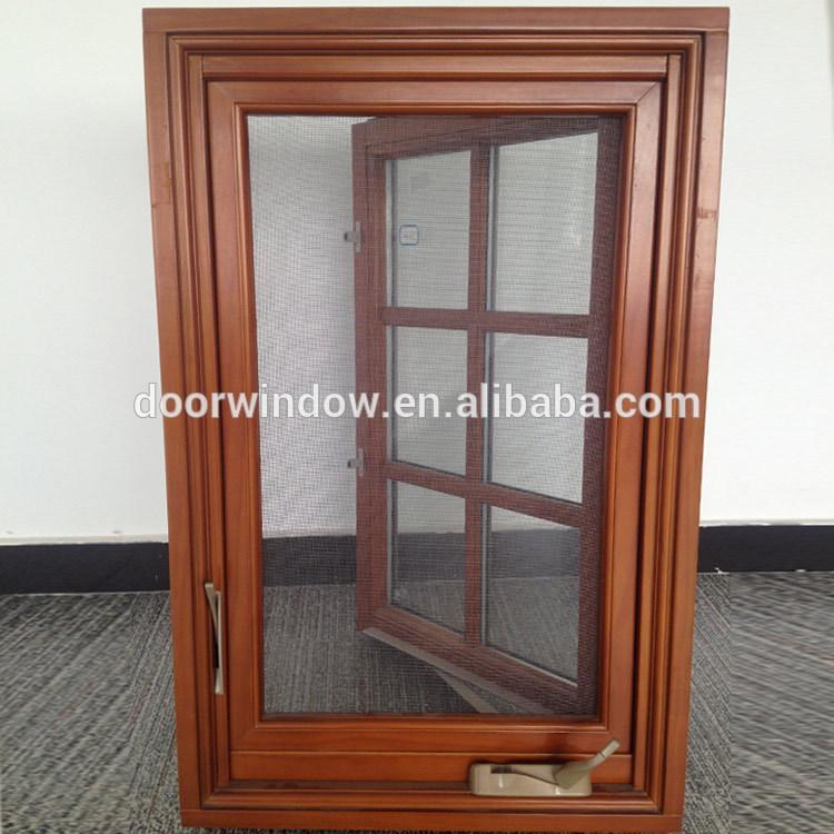 DOORWIN 2021High Quality Wholesale Custom Cheap natural wood windows nami motorized casement