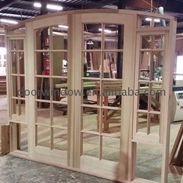 DOORWIN 2021High quality small arched window semi arch round wooden windows for sale