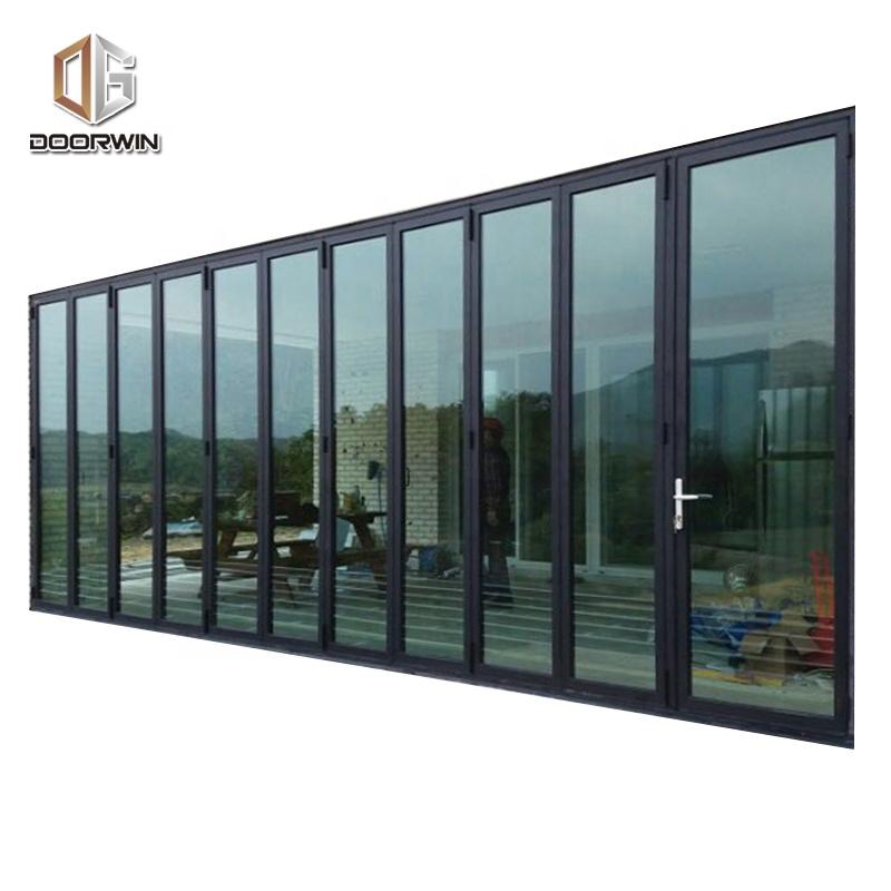 DOORWIN 2021Hinge glass door high quality interior bifold doors half glass door